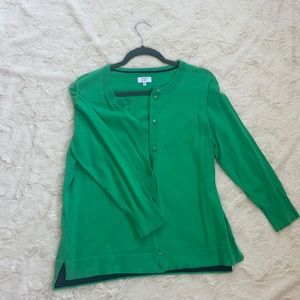 Crown and Ivy green button down sweater